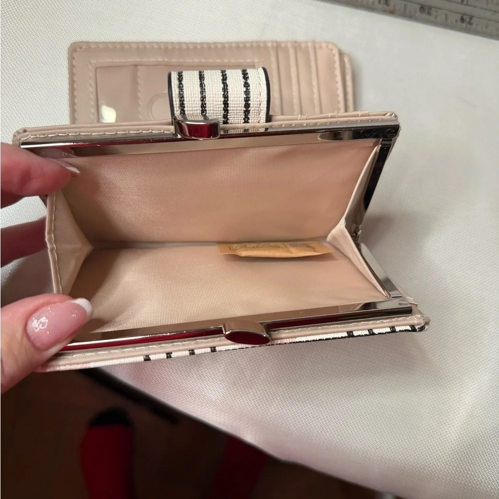 Plaid Wallet in Black, Pink, and Gray NWOT